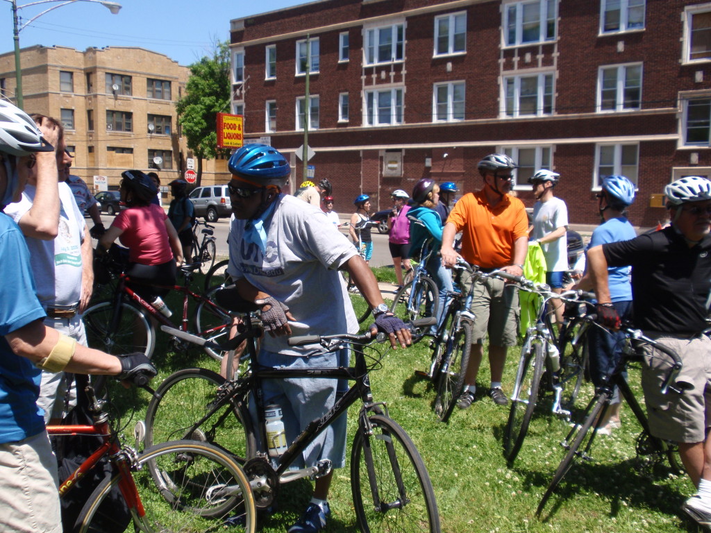 Getting set to tour Austin at Columbus Park