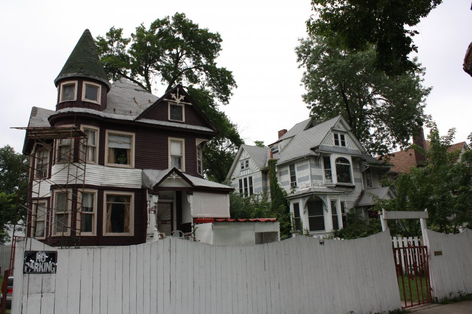 A Pair of Queen Anne Victorian home on the 300 block of North Parkside