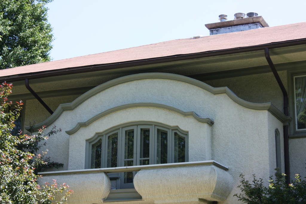 Window detail on the Charles R. Erwin House