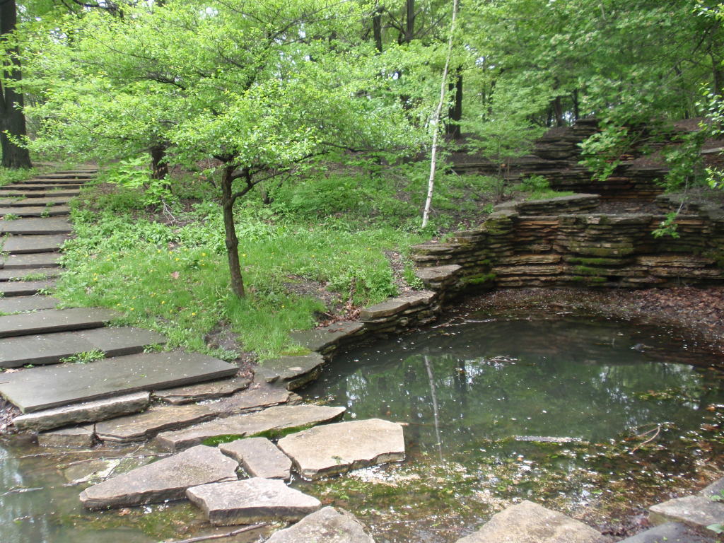 Columbus Park waterfalls