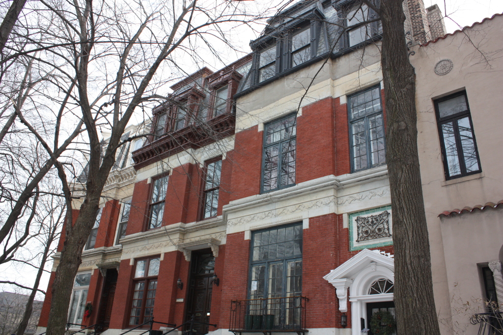 1501-1509 W Jackson Second Empire townhouses from 1882.