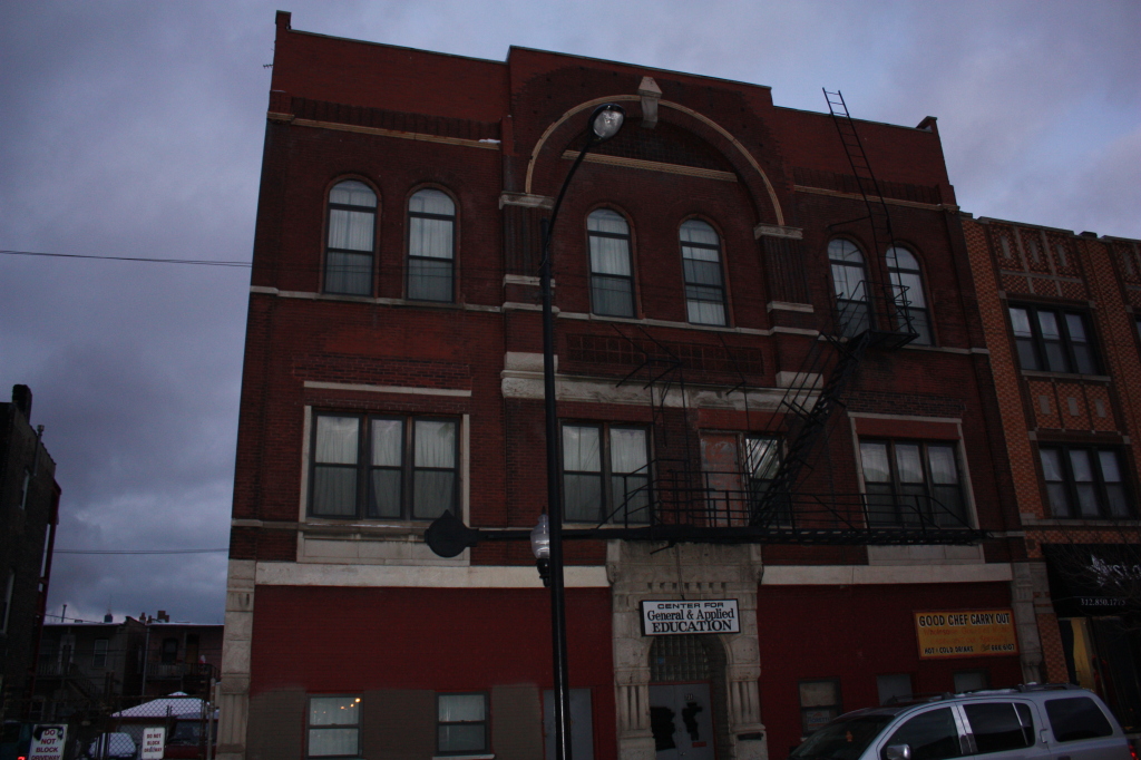 Lodge Hall at 729 S Western Ave, an1890s Romanesque Hall