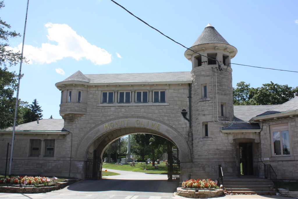 Mount Olive Cemetery Gatehouse at 3800 N Narragansett